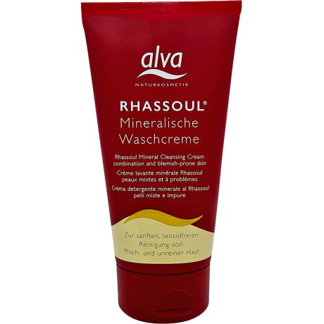 ALVA RHASSOUL MINERAL WASH CREAM – MINERAALNE PESUKREEM 150ML looduskosmeetika.png