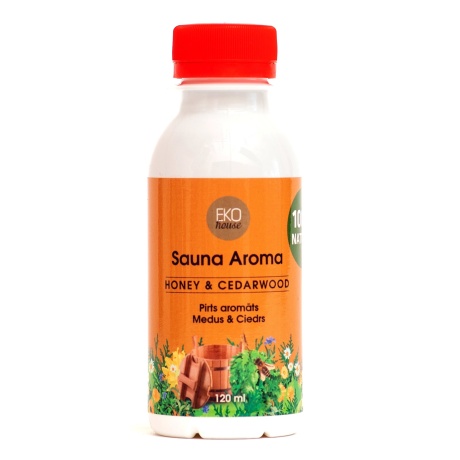 AROOMITERAAPIA SAUNA LEILIESSENTS  HONEY & CEDAR 120ML looduskosmeetika.jpg