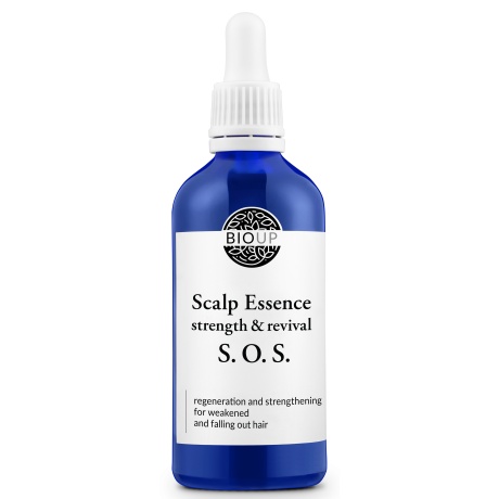 BIOUP SCALP ESSENCE S.O.S – REGENEREERIB, TUGEVDAB NÕRGENENUD JA VÄLJALANGEVAID JUUKSEID, 100ML.jpg