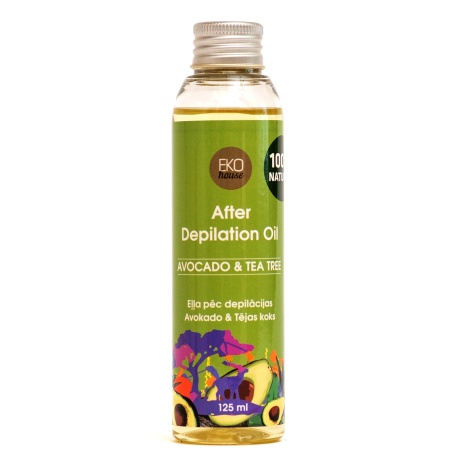 DEPILATSIOONIJÄRGNE HOOLDUSÕLI AVOCADO TEA TREE 125ML  looduskosmeetika.jpg