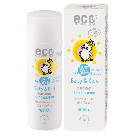 ECO BABY & KIDS SUN CREAM LSF 50+ NEUTRAL – PÄIKESEKAITSEKREEM BEEBIDELE JA LASTELE – LÕHNAVABA, 50ML looduskosmeetika.jpg