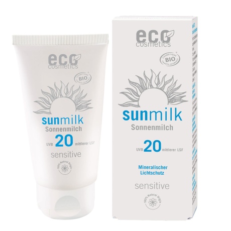 ECO SUN MILK SENSITIVE SPF 20 - PÄIKESEKAITSELOSJOON SPF20, 75 ML looduskosmeetika.jpg