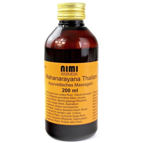 MAHANARAYANA MASSAGE OIL NIMI AYURVEDA - STRESSI LEEVENDAV ÕLI 200 ML.jpg