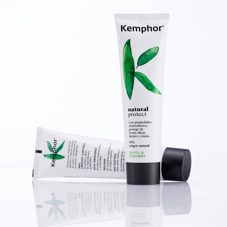 SLS-vaba looduslik hambapasta tundlikele igemetele Kemphor Natural Protect ilma agressiivsete sulfaatideta.