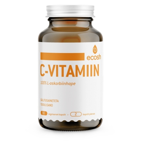 C-VITAMIIN 100 (L- askorbiinhape),  90 KAPSLIT, TOIDULISAND.jpg