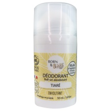 BORN TO BIO TIARE DEODORANT ROLL-ON -  MONOI EHK POLÜNEESIA GARDEENIA DEODORANT, 50ML