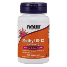 NOW FOODS METHYL B-12 1000MCG, 100 PASTILLI, TOIDULISAND