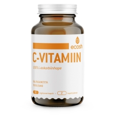 ECOSH C-VITAMIIN 100% (L- askorbiinhape),  90 KAPSLIT, TOIDULISAND