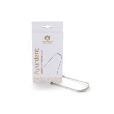 AYURDENT TONGUE SCRAPER SILVER-COATED - KEELEKAABITS