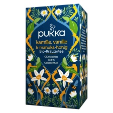 CHAMOMILE, VANILLA & MANUKA HONEY PUKKA TEA - SELGUSE TEESEGU 20 TEEKOTTI