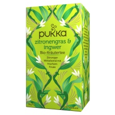 LEMONGRASS & GINGER PUKKA TEA ORGANIC - TAIMNE TEESEGU 20 TEEPAKKI