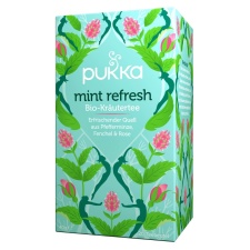 MINT REFRESH PUKKA TEA ORGANIC- VÄRSKENDAV TEESEGU 20 TEEPAKKI