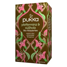 PEPPERMINT & LICORICE PUKKA TEA ORGANIC - TAIMNE TEESEGU 20 TEEPAKKI